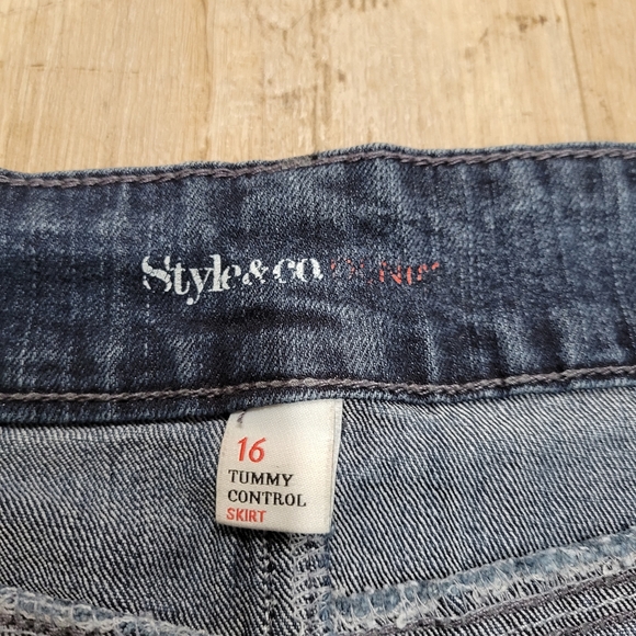 Style & Co Jean Skirt 16 - Picture 3 of 3